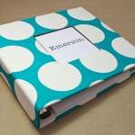 Baby Book - Teal And White Polka Dots (78 Designed..